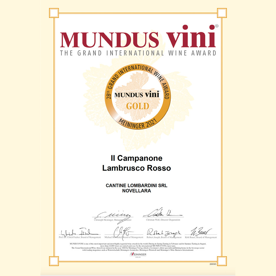 MUNDUS VINI medaglia d'oro SPRINGTASTING 2021 - Lombardini Vini MUNDUS VINI medaglia d'oro SPRINGTASTING 2021 - Lombardini Vini