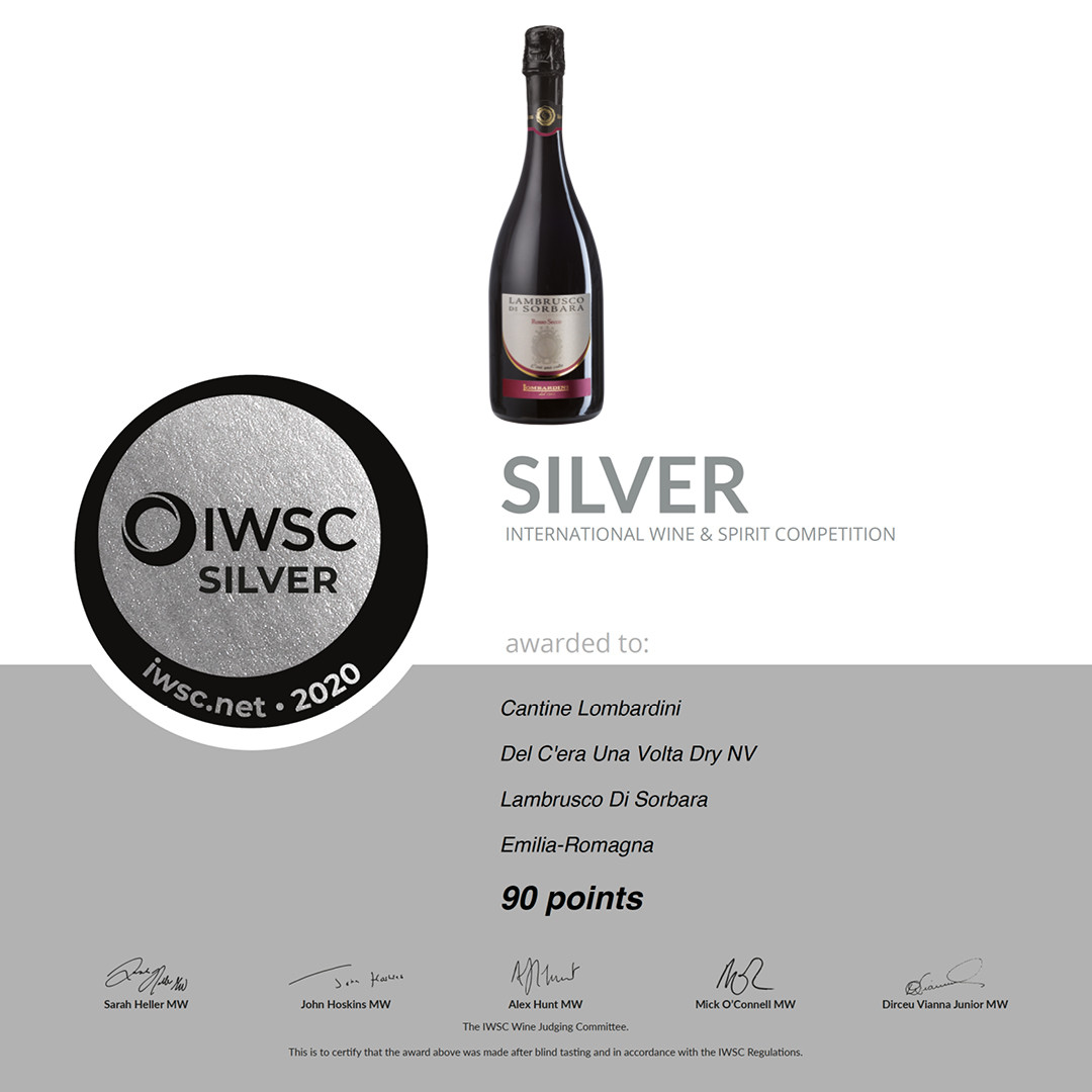 International Wine Spirit Competition 2021 - Lombardini Vini