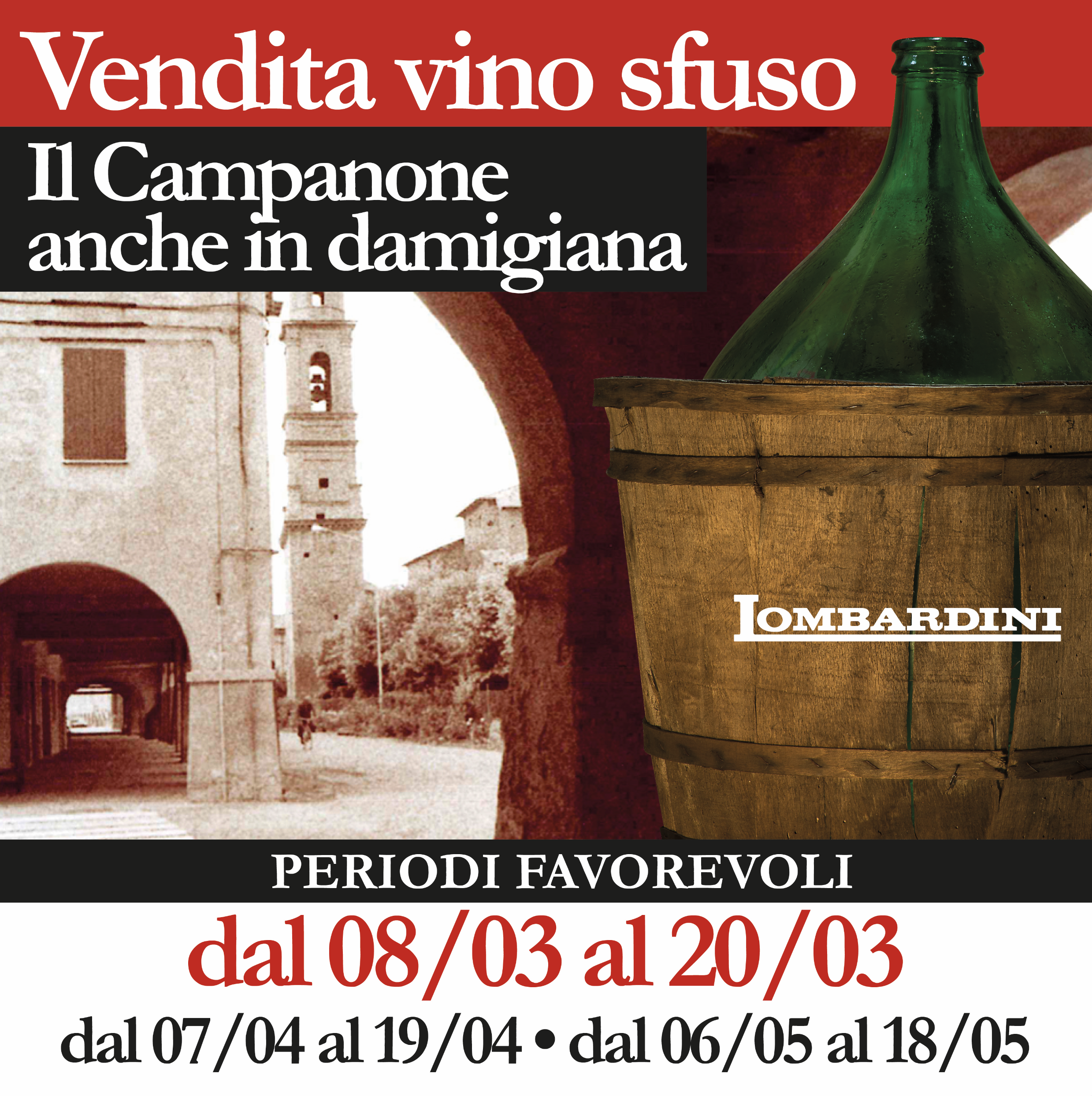 Lombardini - Vino sfuso in damigiana